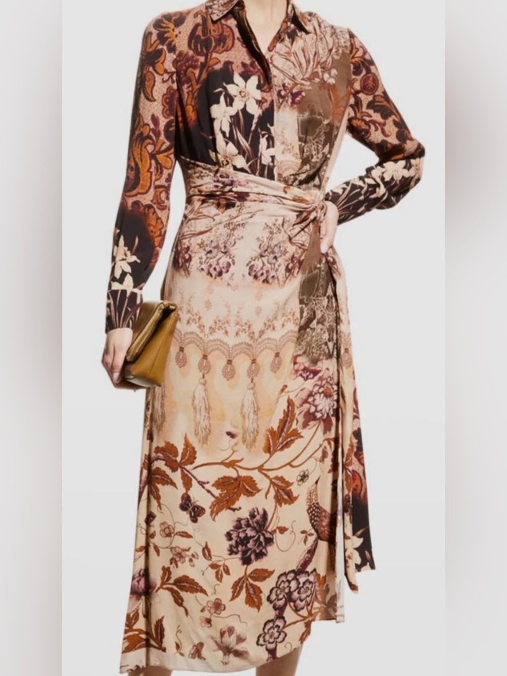 Kobi Halperin
Sadie Printed Faux Wrap Asymmetric Floral-Print Dress